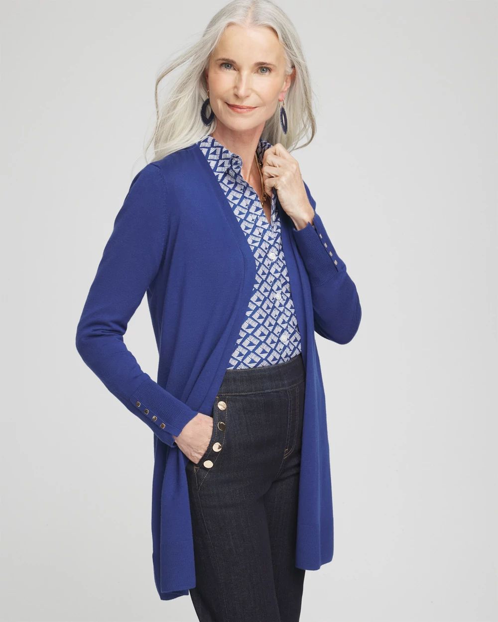 トップス Rencontrant blue fox lamb cardigan M BLK MAISON KITSUNÉ Fox Head Milano Lambswool Cardigan | Classic Navy